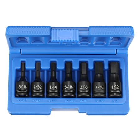 Grey Pneumatic SKT SET 3/8" DR 7 PC HEX DRIVER 7PC IM GP1297H